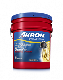 AKRON OPTIMA PRESION CF-4 25W60 4 GARRAFAS 3.785 L (10581444)